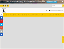 Tablet Screenshot of onlineyogaguru.com
